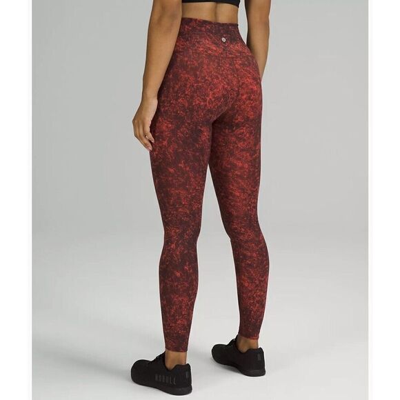 Lululemon Wunder Train High-Rise Tight 28" Red  / size 0 - Picture 2 of 6